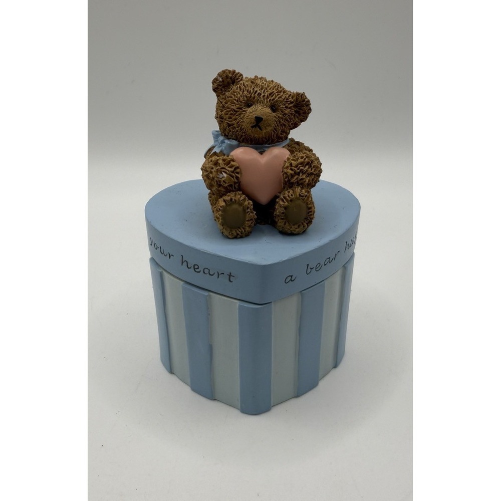 Inspirio Bear‎ Hug Heart Trinket Box – Philippians 1:3 – 2002 Zondervan